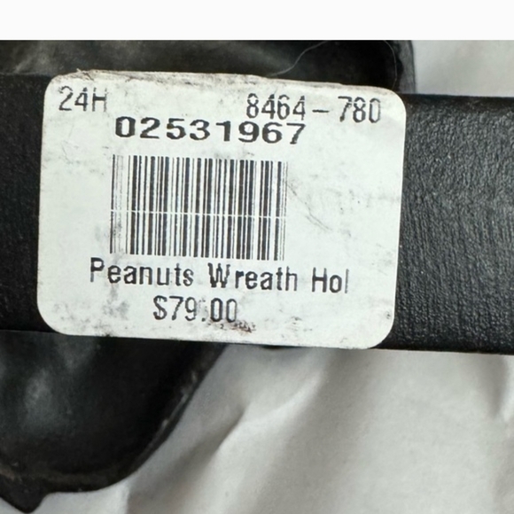 Pottery Barn Peanuts Snoopy Wreath Festive Door Hanger. NWT - Picture 7 of 7